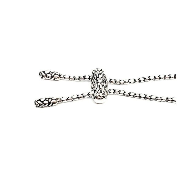 Samuel B Sterling Silver Amethyst Adjustable Slide Bracelet - Picture 8 of 11